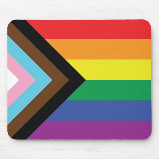 Progress Pride Flag Mouse Pad (Front)
