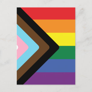 Progress Pride Flag Postcard