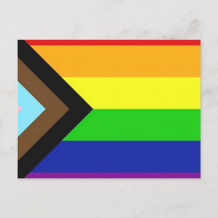Progress Pride Flag Postcard