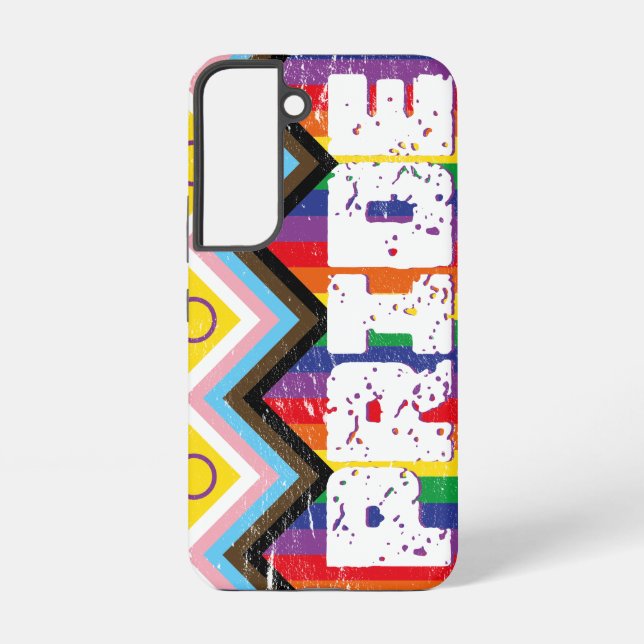 Progress Pride LGBTQ  Samsung Galaxy S22 Case (Back)