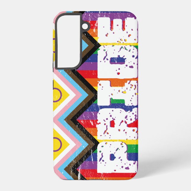 Progress Pride LGBTQ  Samsung Galaxy S22+ Case (Back)