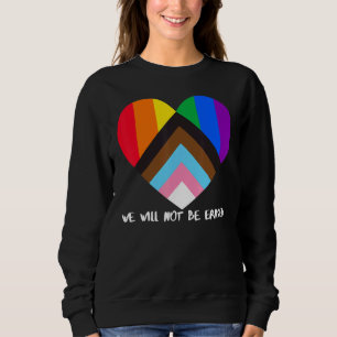 Progress Pride Rainbow Flag Inclusivity Heart We Sweatshirt