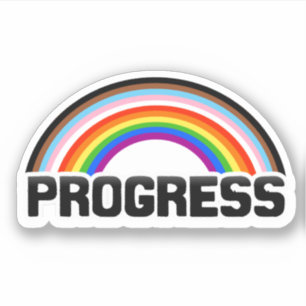 Progress Pride Rainbow Sticker
