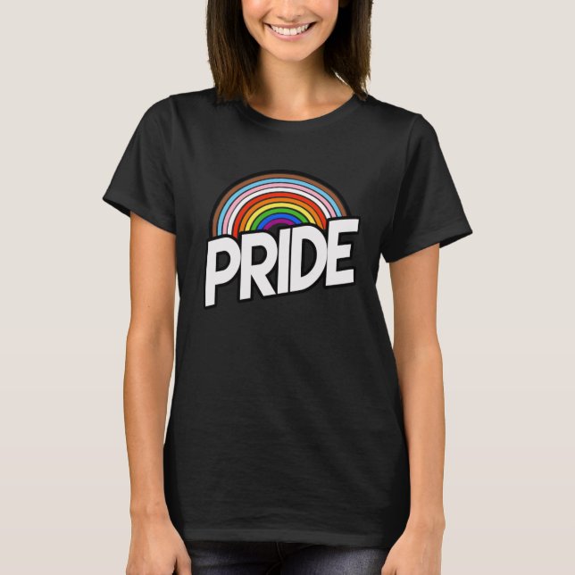 Progress Pride Rainbow T-Shirt (Front)