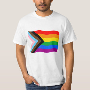 Progress Pride Waving Flag T-Shirt