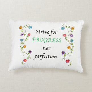Progress quote pillow
