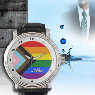 Progress Rainbow Flag watch, LGBTQ & Pride fashion Watch