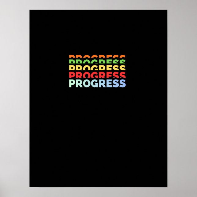 Progress – Small Steps Every Day Poster (Front)