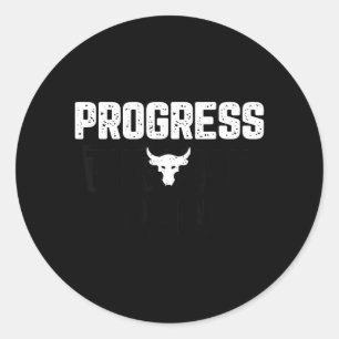 Progress Through Pain Classic Round Sticker