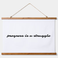 Progress Wood Topped Wall Tapestry