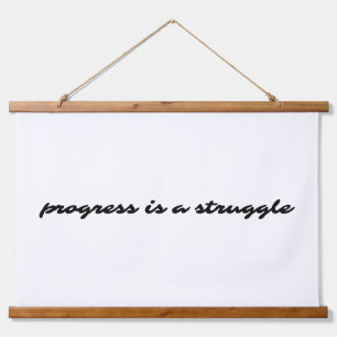Progress Wood Topped Wall Tapestry