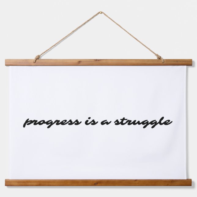 Progress Wood Topped Wall Tapestry (Front)