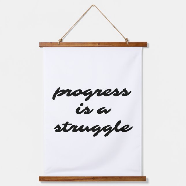 Progress Wood Topped Wall Tapestry (Front)