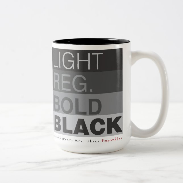 progression without family Two-Tone coffee mug (Right)
