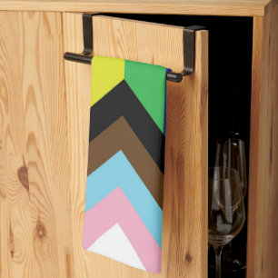 Progressive LGBTQIA Flag Tea Towel