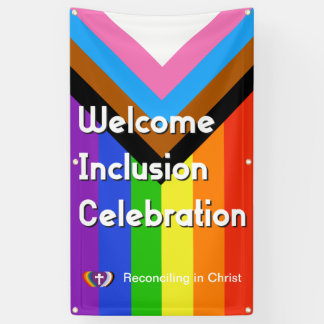 Progressive PRIDE Flag Banner - Vertical