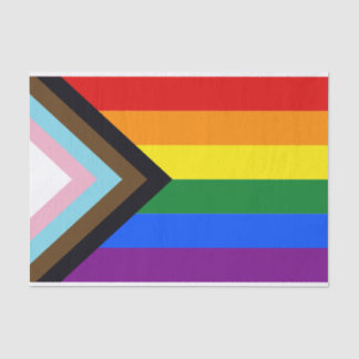 Progressive Pride flag Tissue Paper