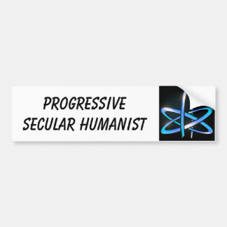 Progressive Secular Humanist - Blue Bumper Sticker