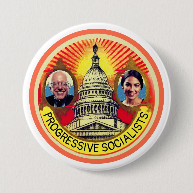 Progressive Socialists 7.5 Cm Round Badge (Front)
