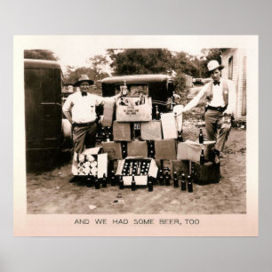 Prohibition Beer Raid, Kilgore, TX 1931 Poster