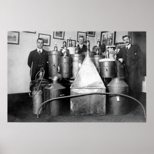 PROHIBITION CANADA CONFISCATED STILLS 1917 POSTER