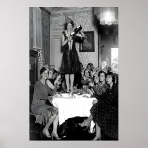 Prohibition Ends Vintage Photo Print, Champagne Poster