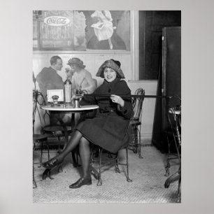 Prohibition Tipping Cane, 1922 Poster