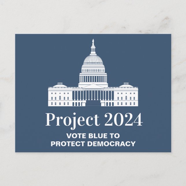 Project 2024 Vote for Democracy Postcard (Front)