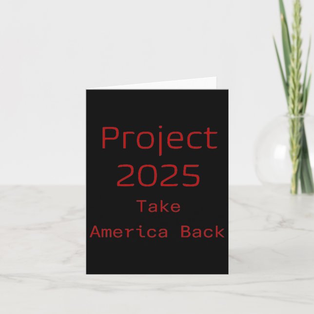 Project 2025 2  card (Front)