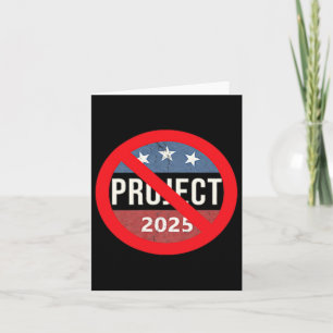 Project 2025 Anti Trump 2 Side Back & Front Card