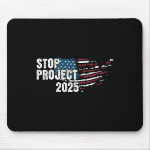 Project 2025 Anti Trump American Flag Mouse Pad