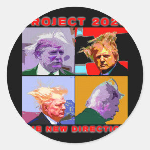 Project 2025 [the New Direction] Active  Classic Round Sticker