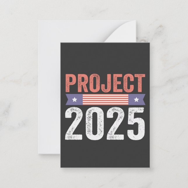 Project 2025 Trump American Patroitic T-Shirt Card (Front)