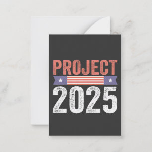Project 2025 Trump American Patroitic T-Shirt Card