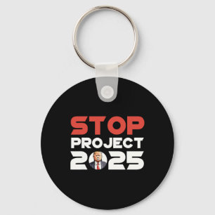 Project 2025 Trump's Project Anti Trump Patriotic  Key Ring