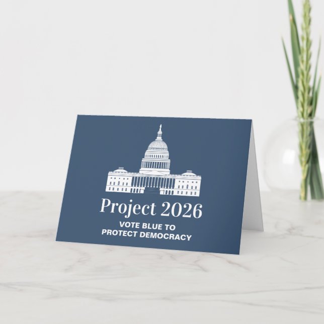 Project 2026 Vote for Democracy Card (Front)