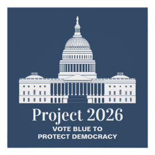 Project 2026 Vote for Democracy Poster