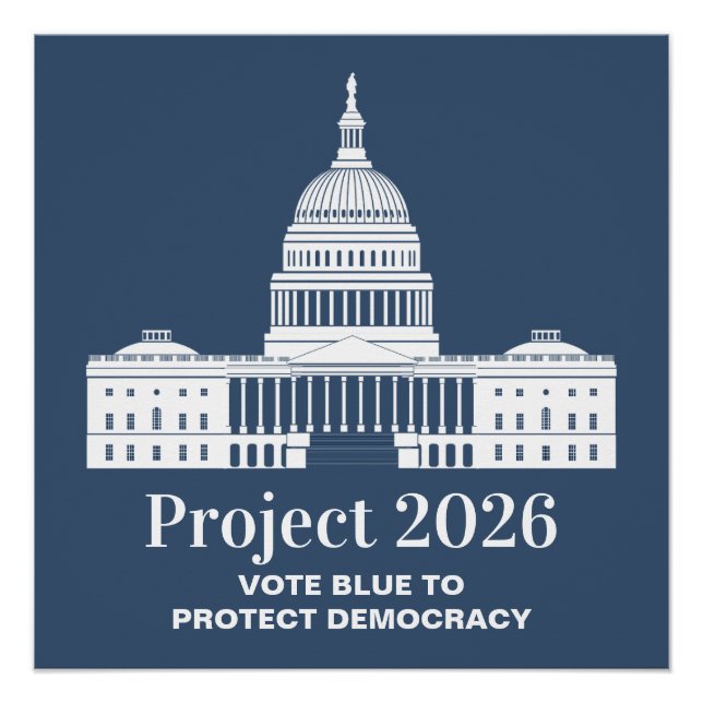 Project 2026 Vote for Democracy Poster (Front)