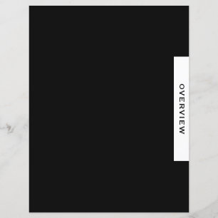 Project Binder Section Divider Oveview