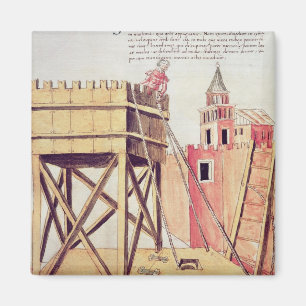 Project for a siege tower magnet