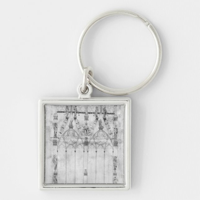 Project for the Cathedral, elevation of the west Key Ring (Front)