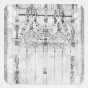 Project for the Cathedral, elevation of the west Square Sticker