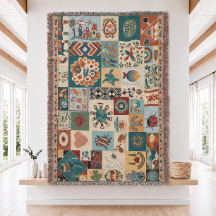 Project Hail Mary Patchwork Woven Throw Blanket 