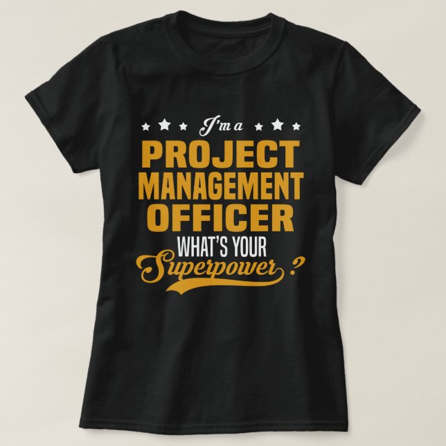 Project Management Officer T-Shirt (Design Front)