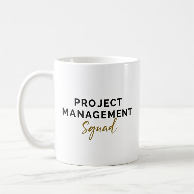 Project Management Squad – Clean Coffee Mug (Left)