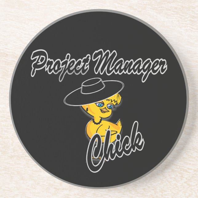 Project Manager Chick #4 Coaster (Front)