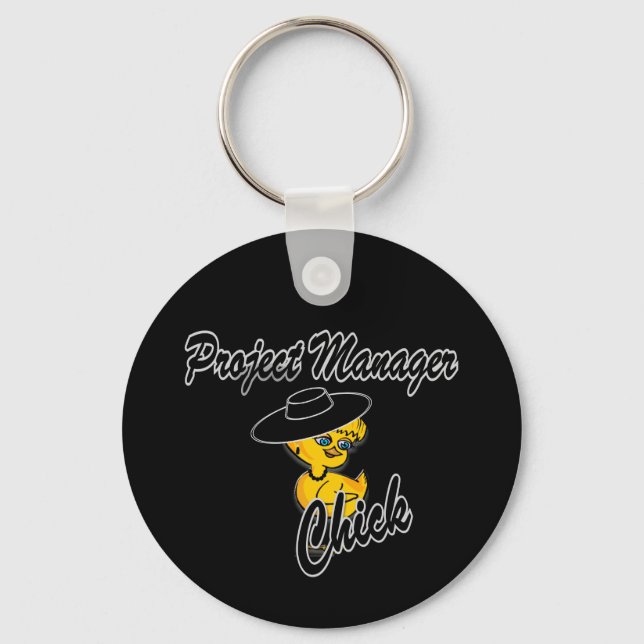 Project Manager Chick #4 Key Ring (Front)