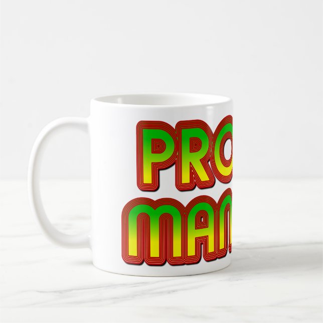 Project Manager green to Red Coffee Mug (Left)
