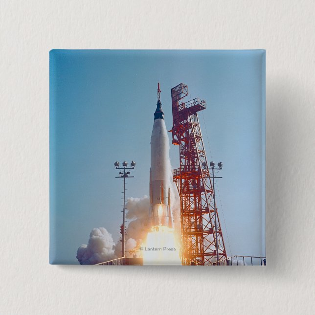 Project Mercury MA-9 Launch, Faith 7 15 Cm Square Badge (Front)