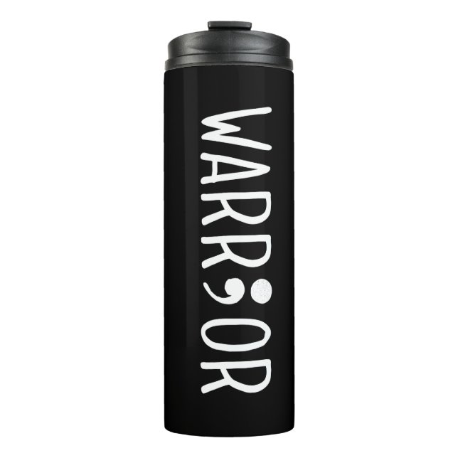 Project Semicolon Warrior Thermal Tumbler (Front)